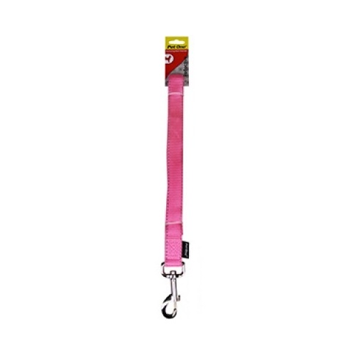 Pet One Reflective Nylon Dog Leash - Pink