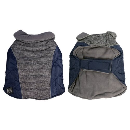 Pet One Adventure Walker Dog Coat - Grey/Navy