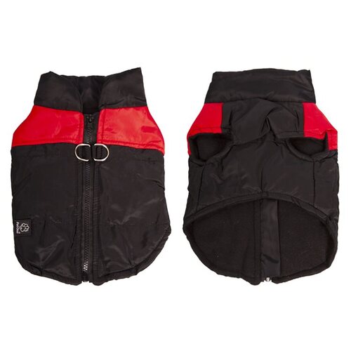 Pet One Doggy Parka Dog Coat - Red/Black