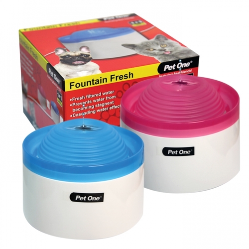 Pet One Fountain Fresh Filtered Water Bowl
