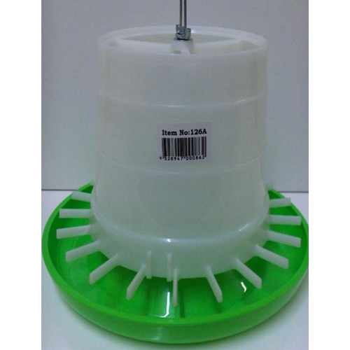 Poultry Chicken Feeder - White & Green