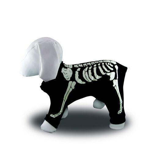 Skeleton Dog Costume - Size 3 (Medium)