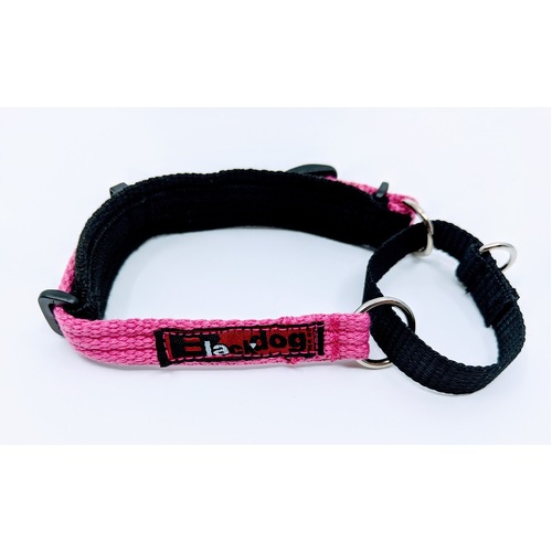 Black Dog Italian Greyhound Collar - (21cm-31cm) (Pink)