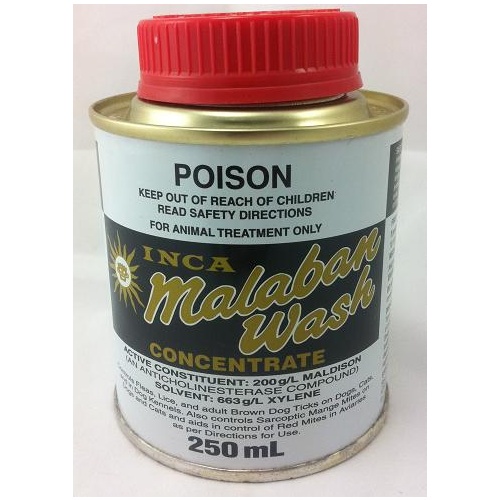Malaban Wash Concentrate for Dogs & Cats - 250ml